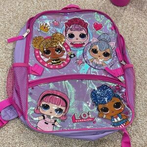 L.O.L. Surprise! Pink and Purple Glitter Backpack